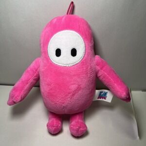 Fall Guys 7 Inch Plush Pink Stuffed Game Character Toy New With Tags NWT